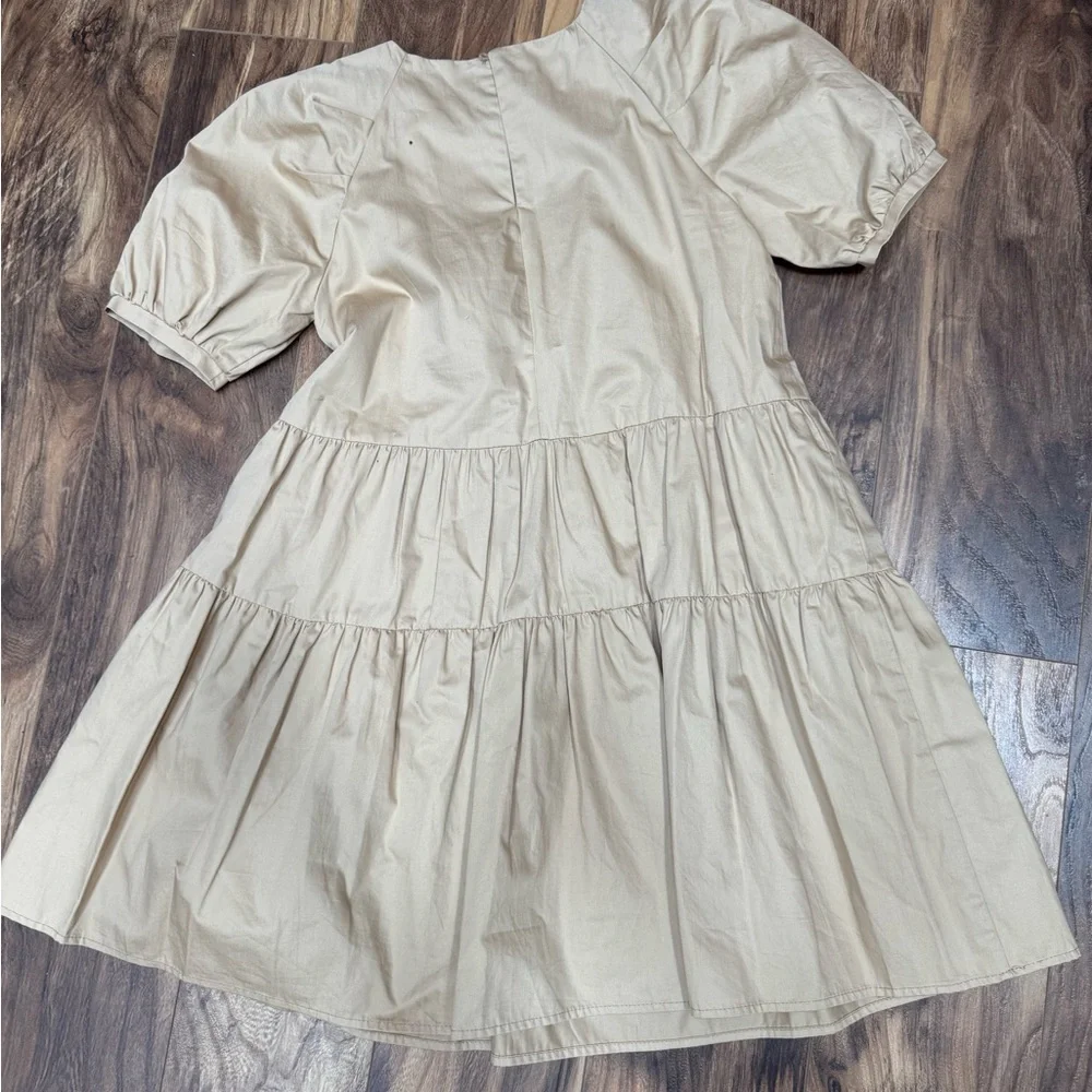 Zara kids 11/12 Stylish Tan Kids Dress new - Picture 3 of 3